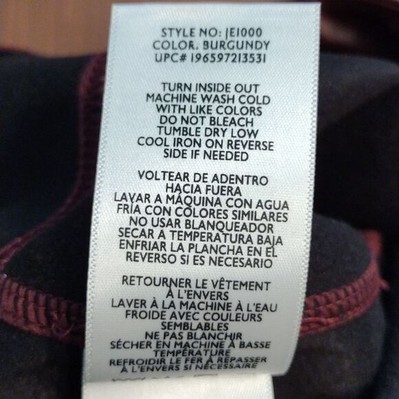 Joie Faux Leather Straight Leg Pants, Size 2, Burgundy NWT - Picture 9 of 10